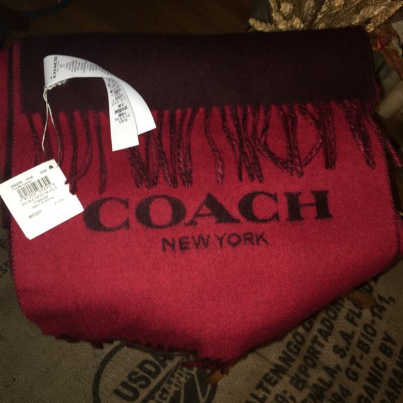NEW WITH TAGS - Coach Double Faced Muffler Scarf